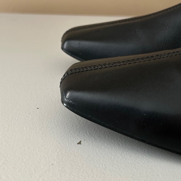 NWT CRUZA Black Leather Pearl Embellished Ankle Booties Made in Portugal Size7.5 - Picture 11 of 16